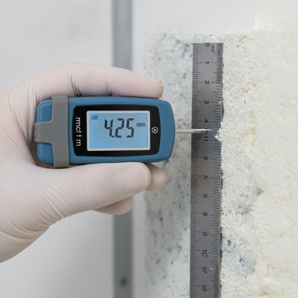 Spray Foam Thickness Testing